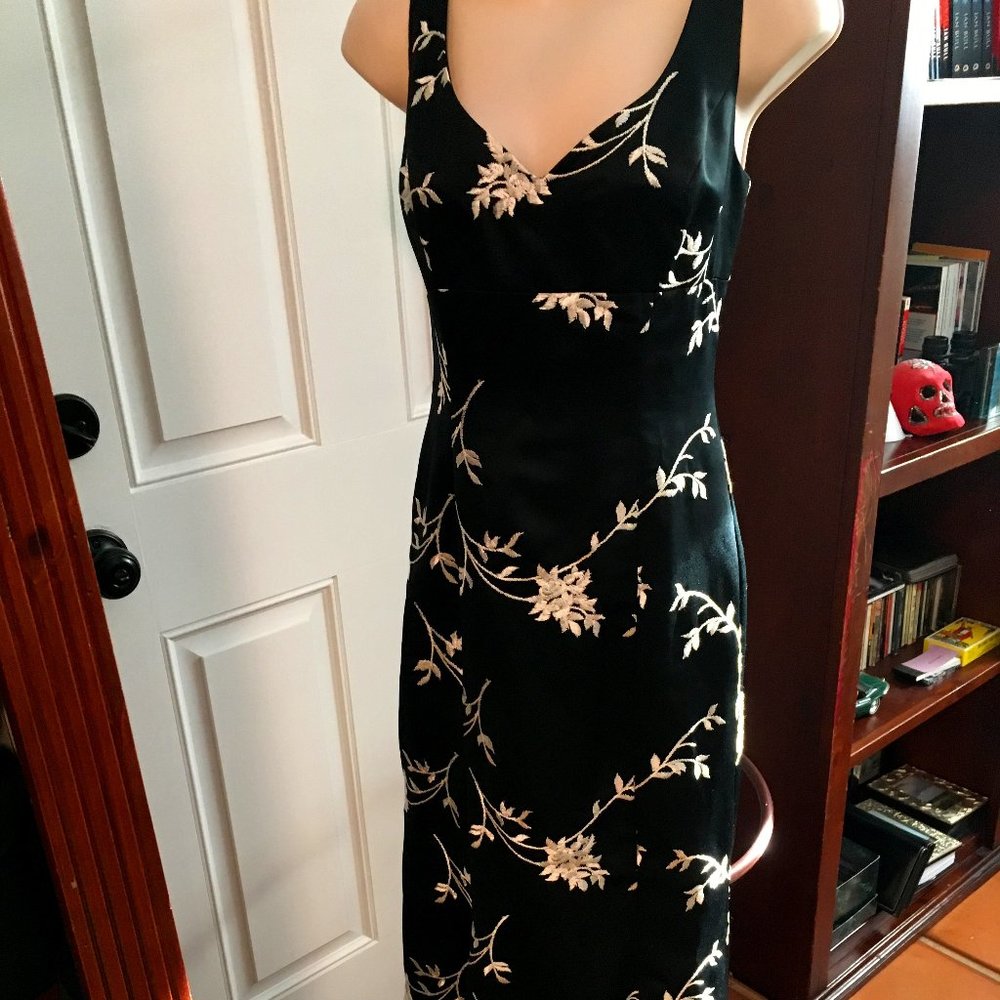 ABS Evening Collection Embroidered Gown